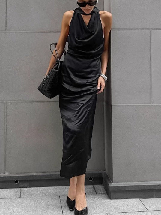 Veyrona Luxe Bodycon Dress - Black