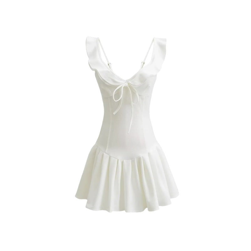 Liora Satin Spaghetti Strap Dress