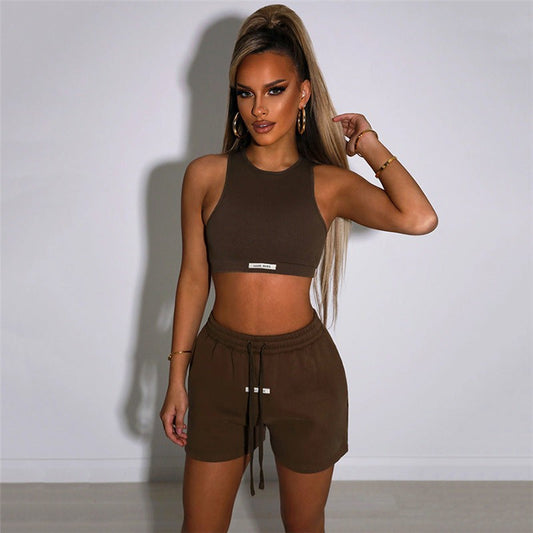 Marcelline Tailored Lounge Set - Coffee