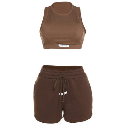 Marcelline Tailored Lounge Set - Coffee