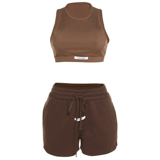 Marcelline Tailored Lounge Set - Coffee