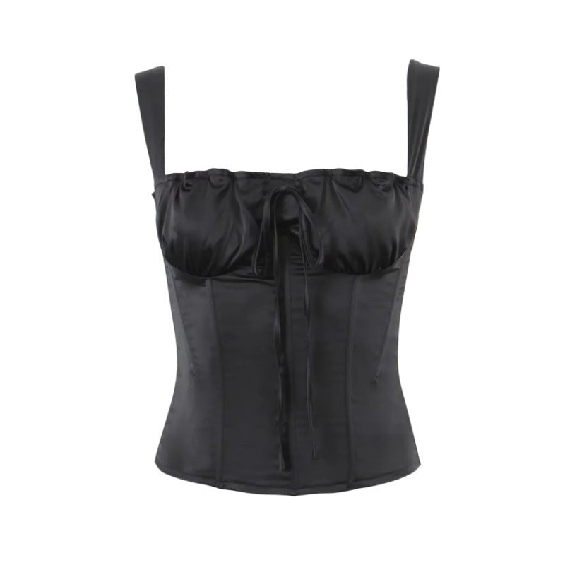 Midnight Bow Cinch Blouse