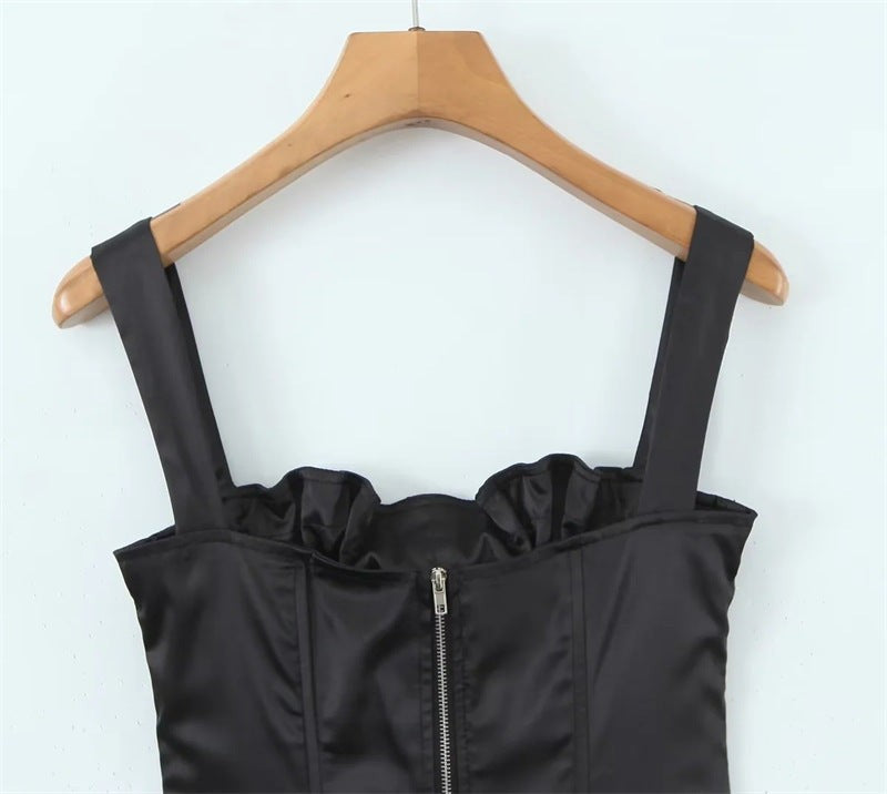 Midnight Bow Cinch Blouse