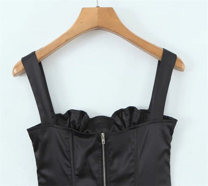 Midnight Bow Cinch Blouse