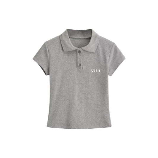 Vellaro Colorblock Polo Lounge Set - Gray