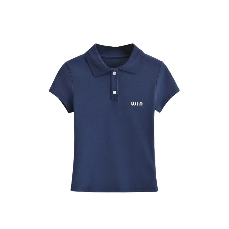 Vellaro Colorblock Polo Lounge Set - Navy