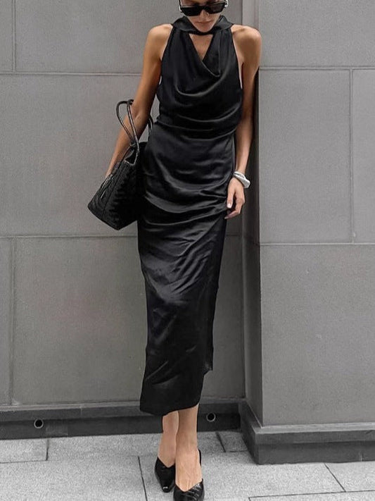 Veyrona Luxe Bodycon Dress - Black